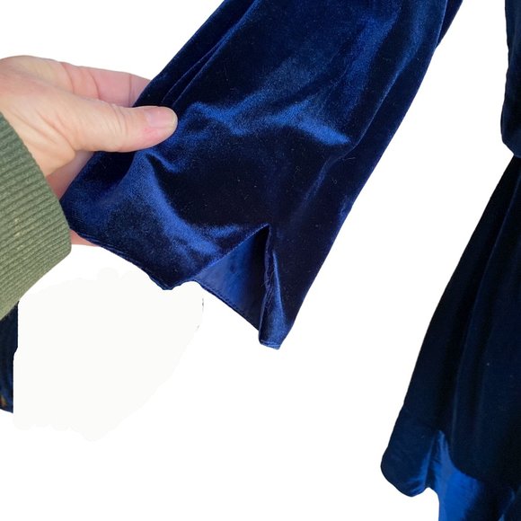 NWOT Vintage Velvet Babydoll Dress & Jacket Hoco Fairy Whimsigoth Sparkle-12P - Picture 5 of 16